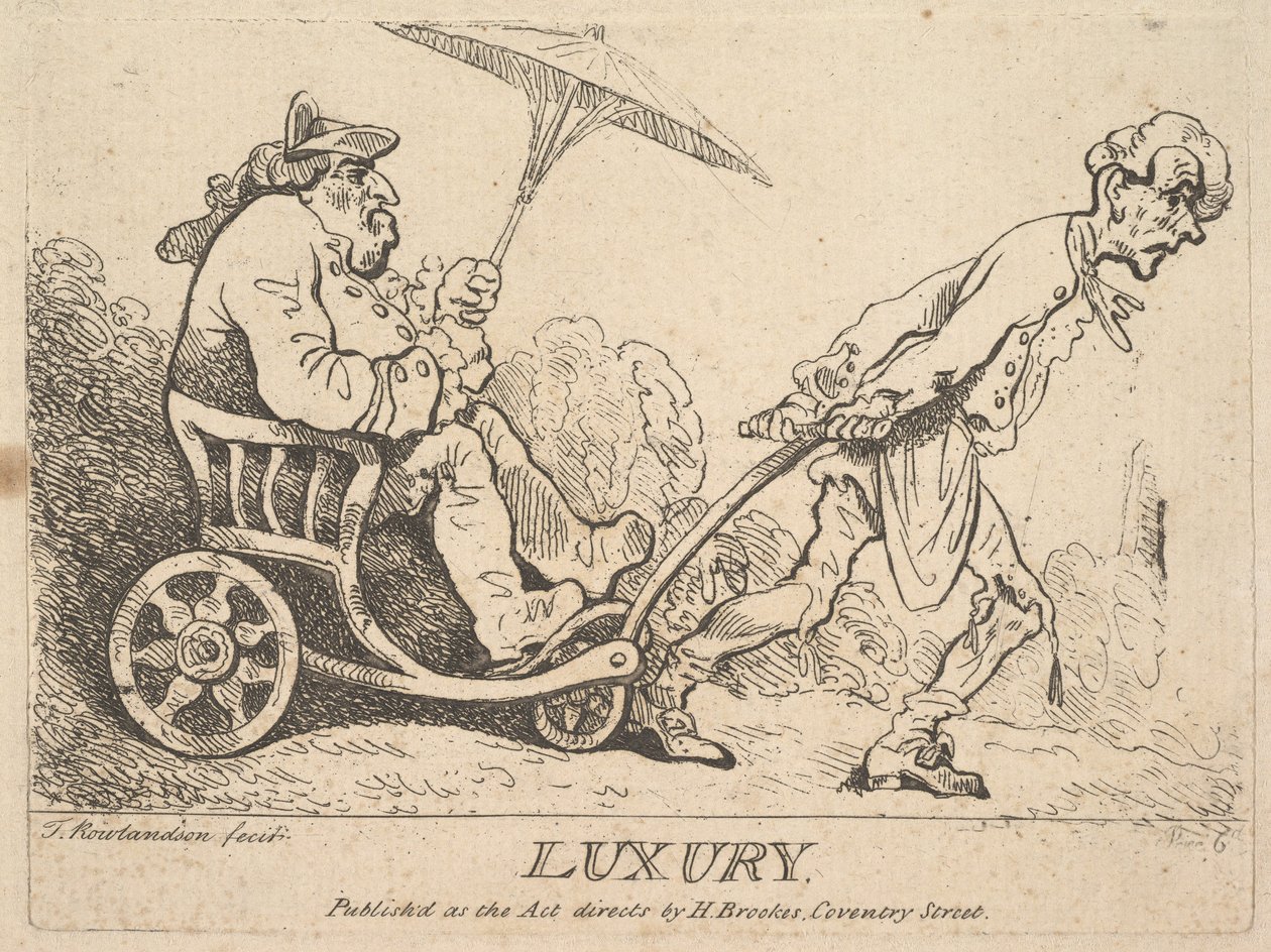 Luxus, [1781] neu aufgelegt 1786-95 von Thomas Rowlandson