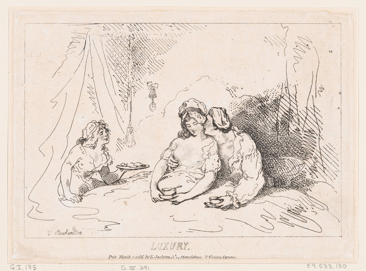 Luxus, 7. März 1786 von Thomas Rowlandson