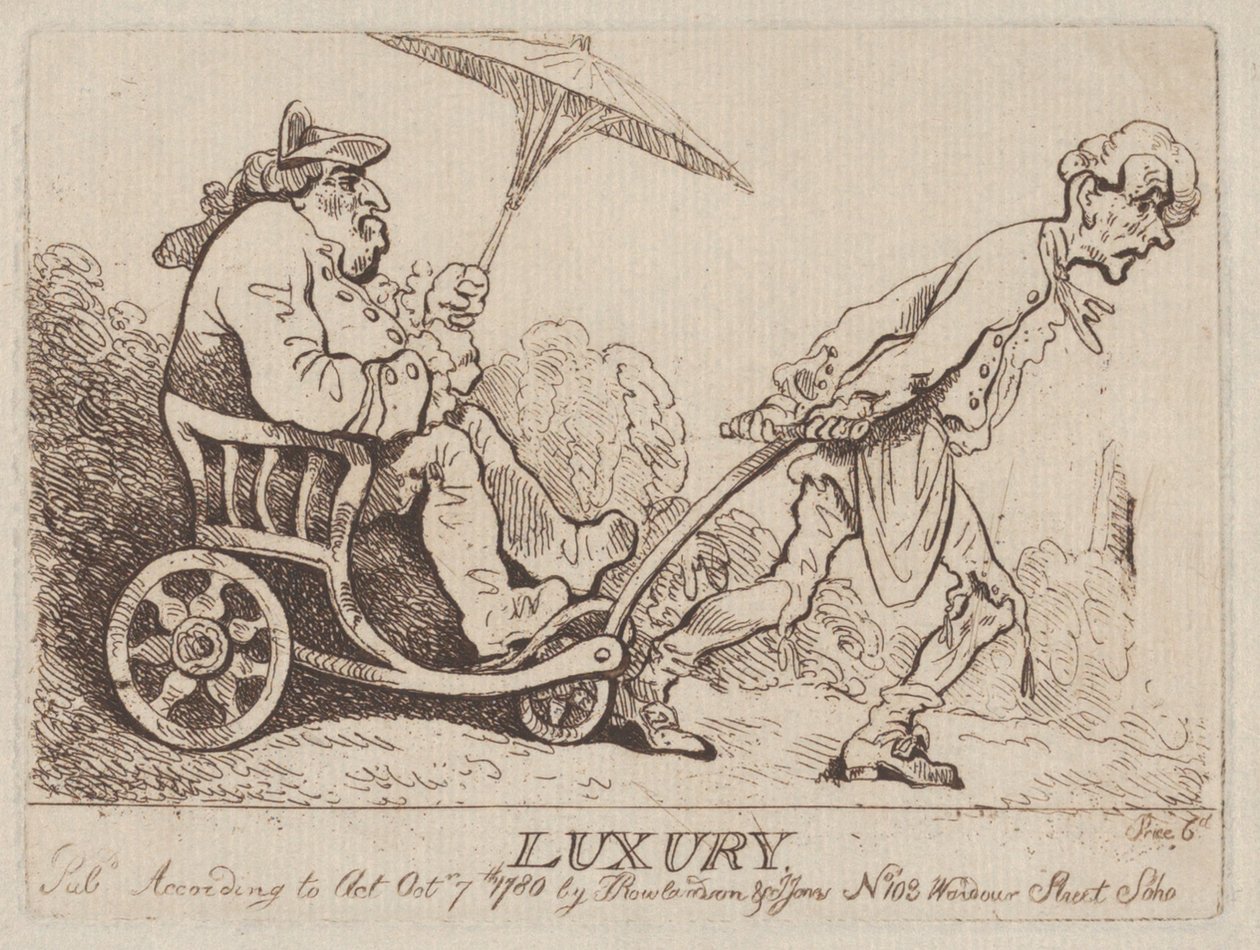 Luxus, 7. Oktober 1780 von Thomas Rowlandson