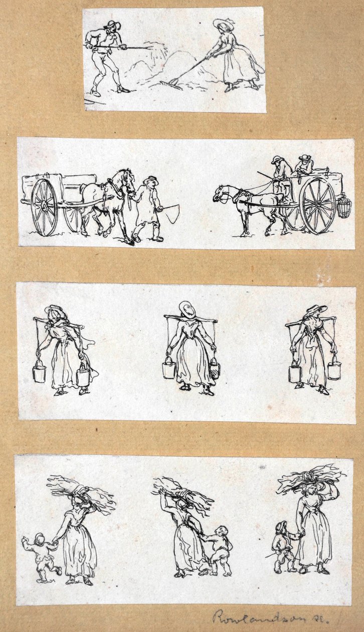 Miniaturstudien von Thomas Rowlandson