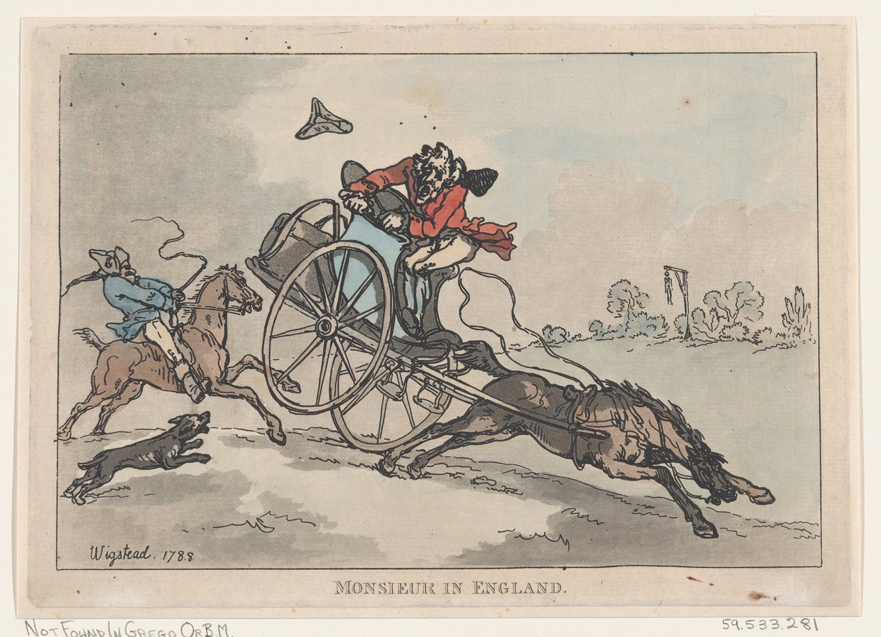 Monsieur in England von Thomas Rowlandson