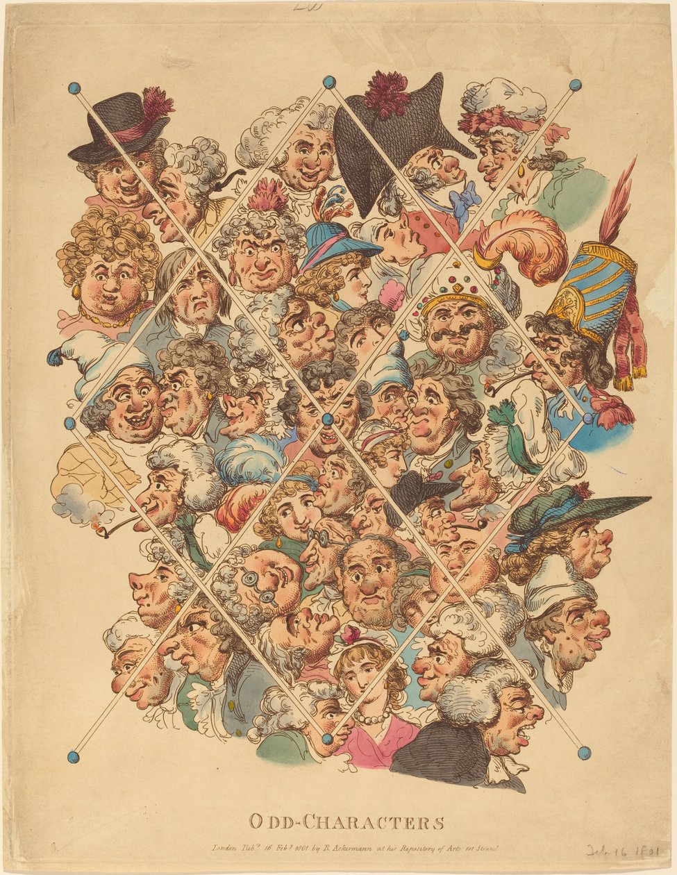Seltsame Charaktere von Thomas Rowlandson