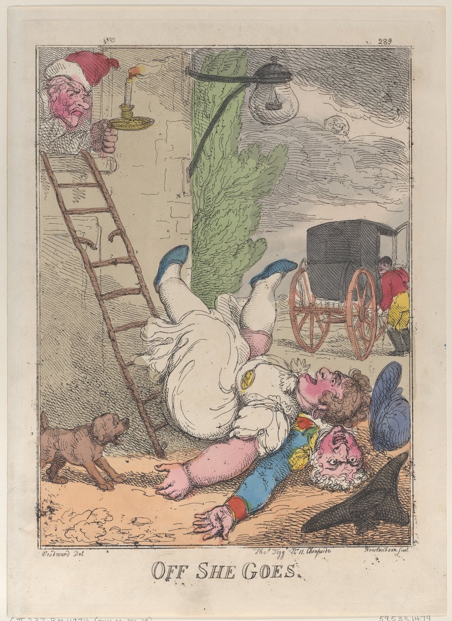 Da geht sie, 1812 von Thomas Rowlandson