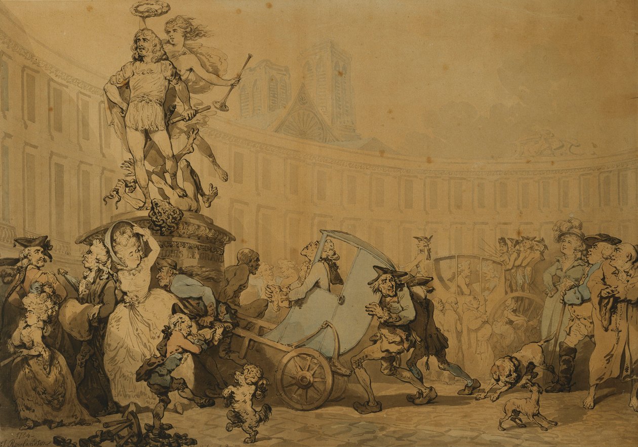 Place Victoire in Paris, 1784 von Thomas Rowlandson