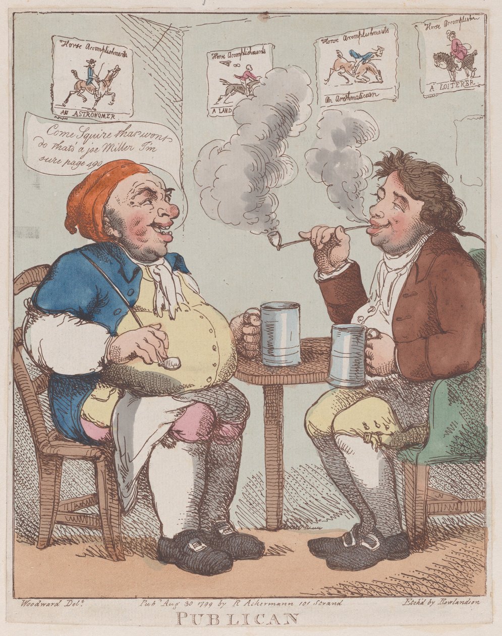 Gastwirt, 30. August 1799 von Thomas Rowlandson
