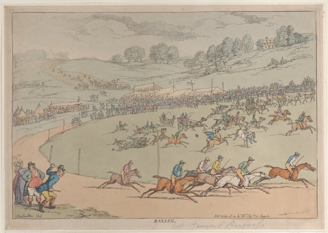Rennen, 20. Oktober 1811 von Thomas Rowlandson