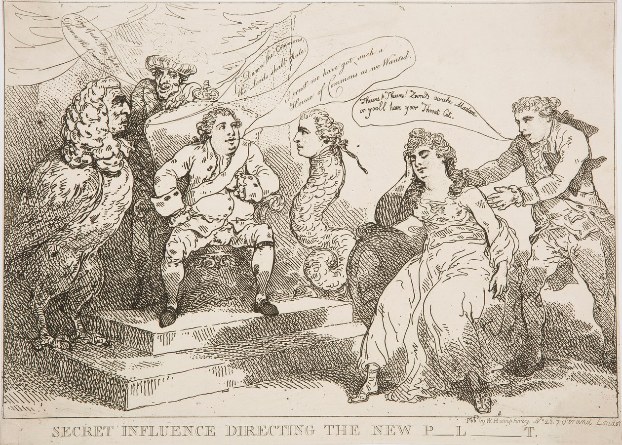 Geheimer Einfluss, der das neue Parlament lenkt von Thomas Rowlandson