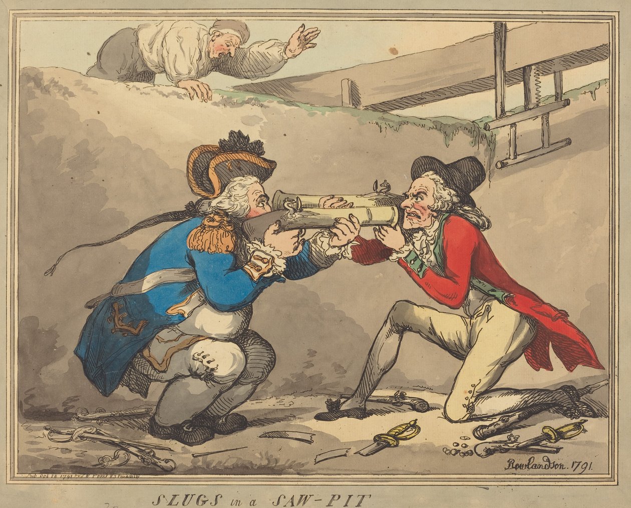 Schnecken in einer Sägemühle von Thomas Rowlandson