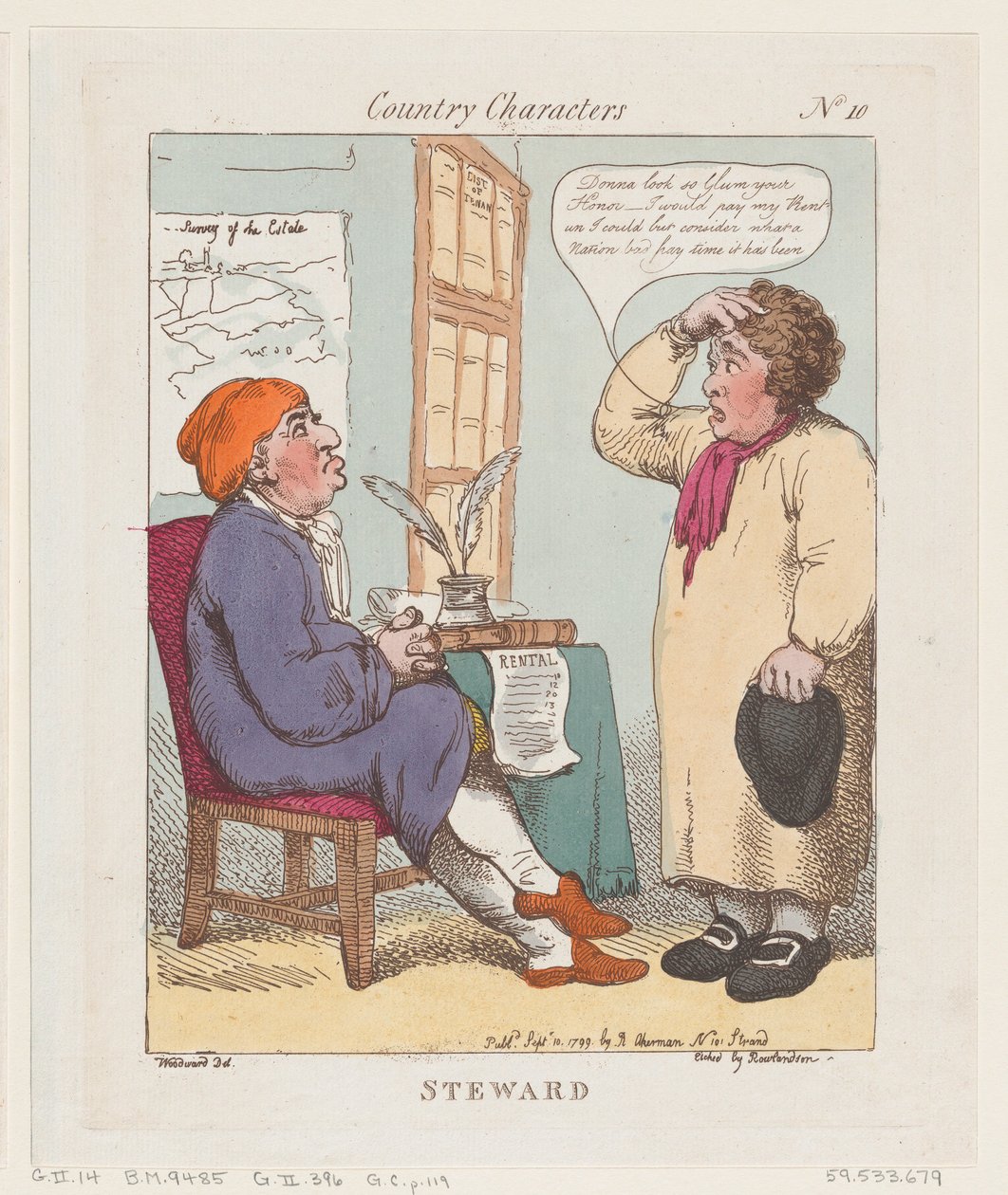Steward, 10. September 1799 von Thomas Rowlandson