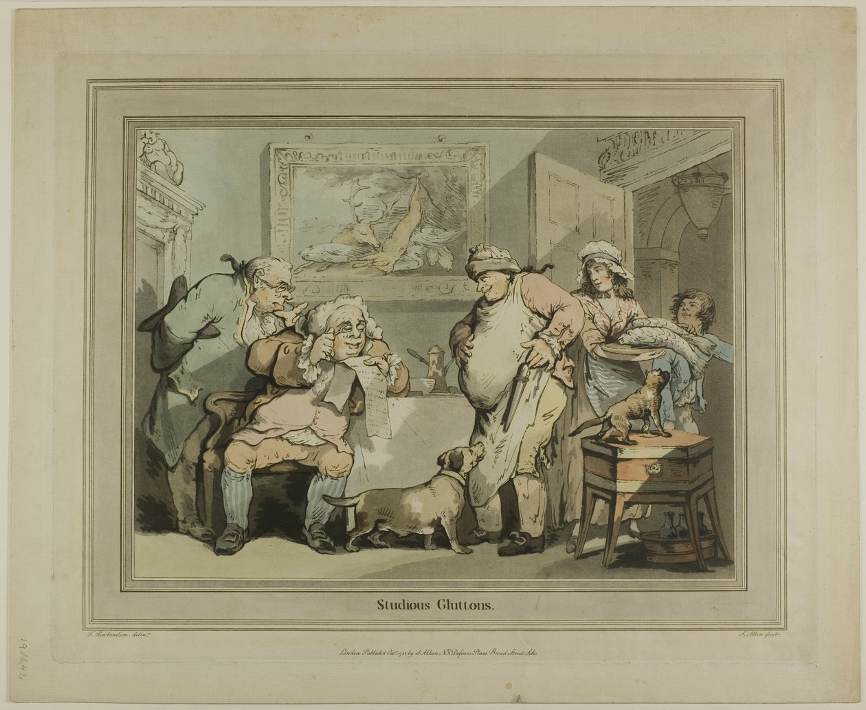 Studierende Vielfraße von Thomas Rowlandson