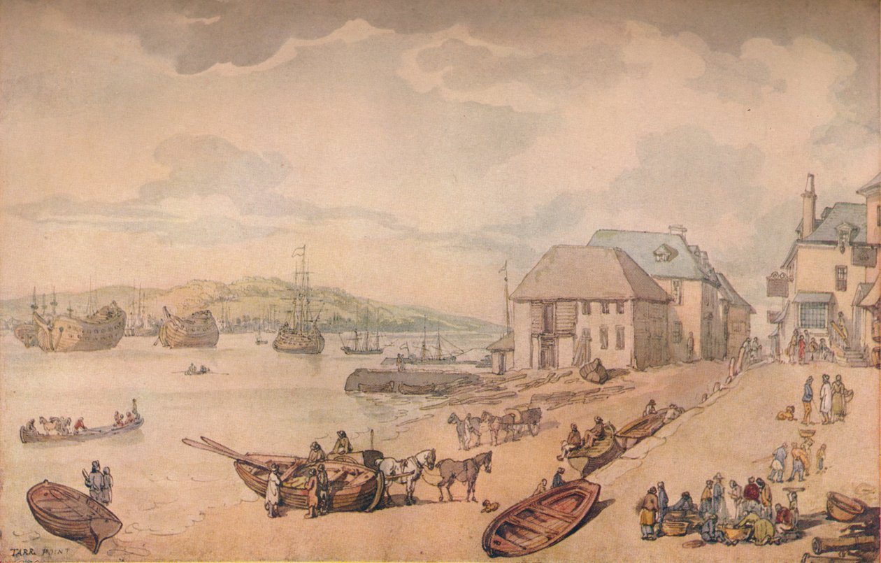 Tarr Point Torpoint, Plymouth, 18. Jahrhundert von Thomas Rowlandson