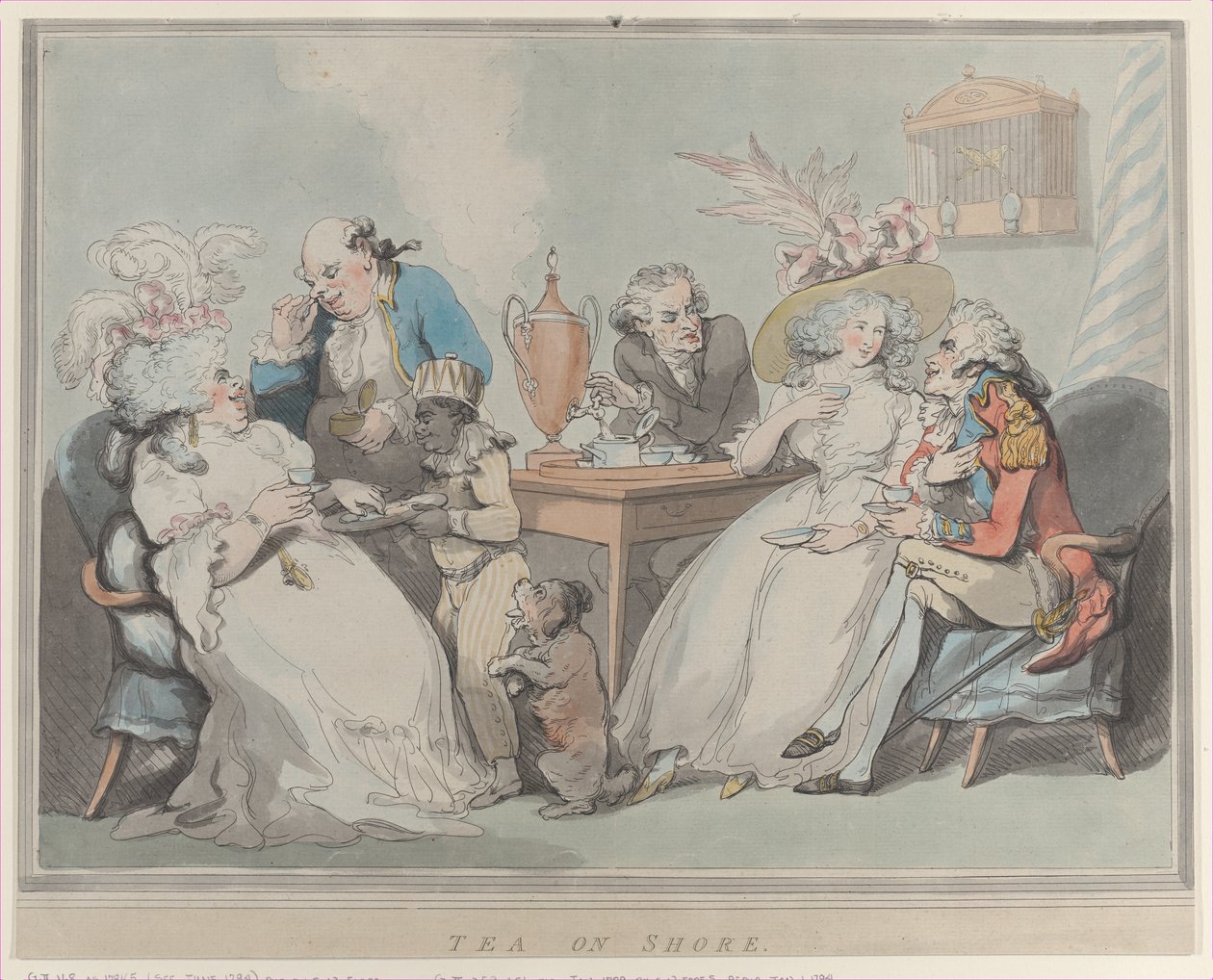 Tee am Ufer, 1785-1794 von Thomas Rowlandson