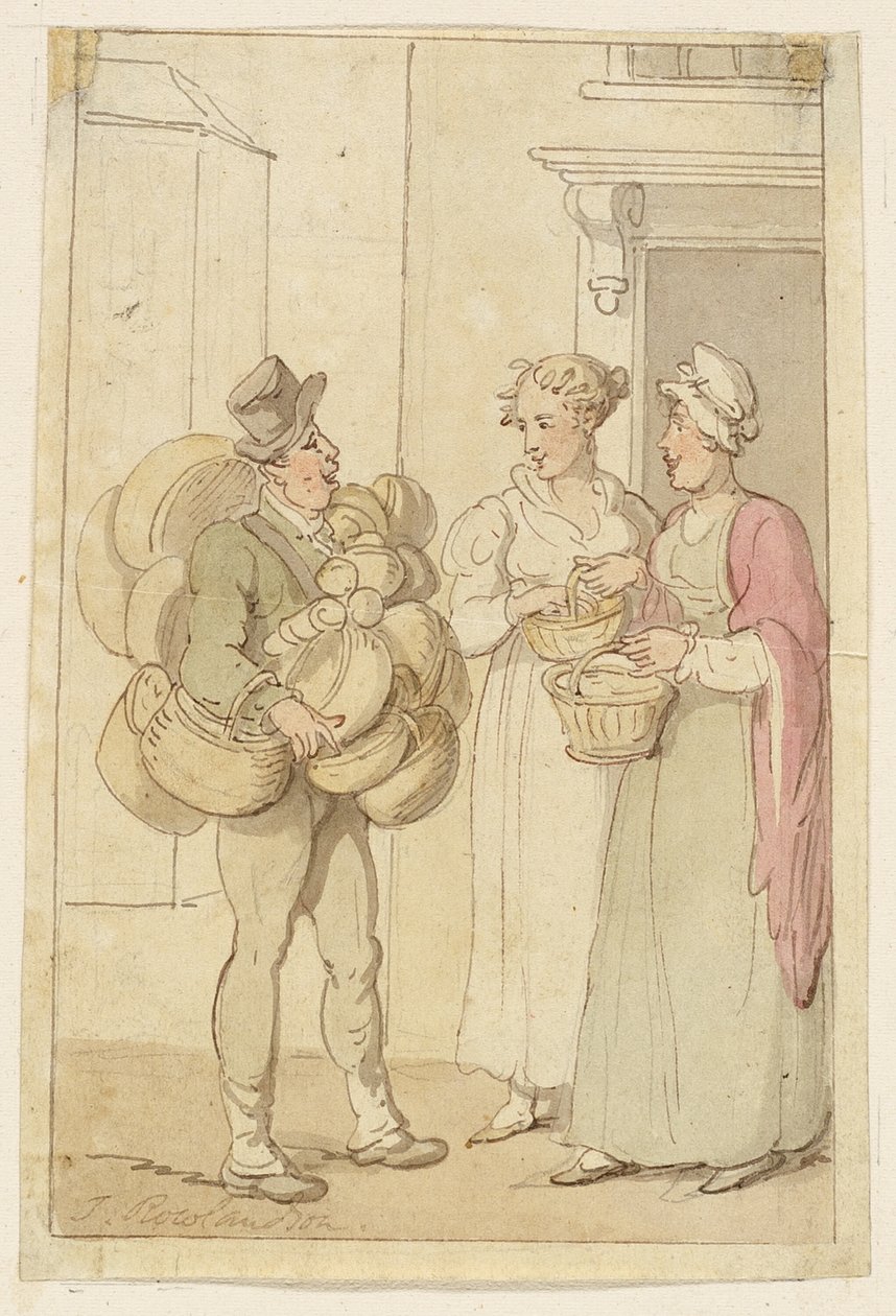 Der Korbverkäufer von Thomas Rowlandson