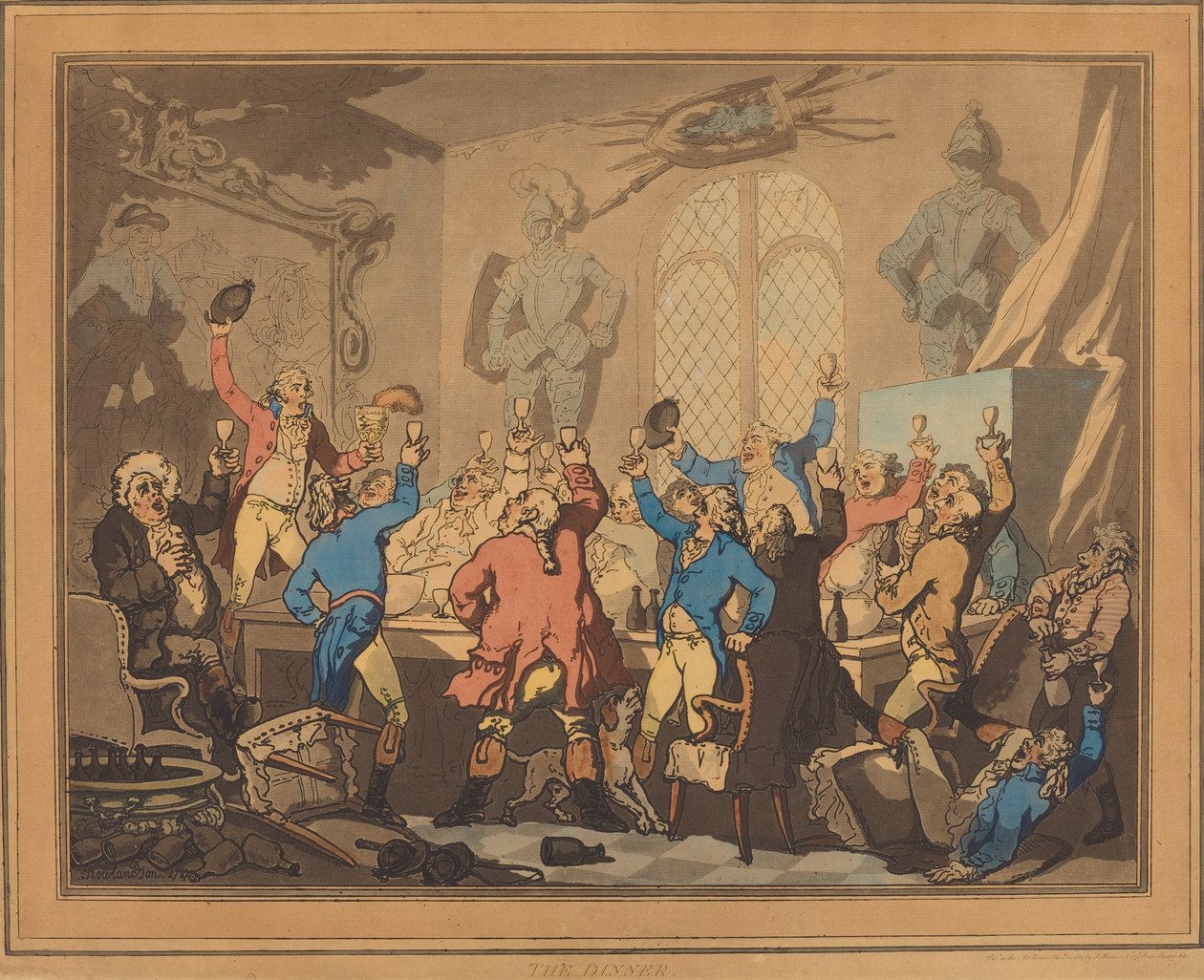 Das Abendessen von Thomas Rowlandson