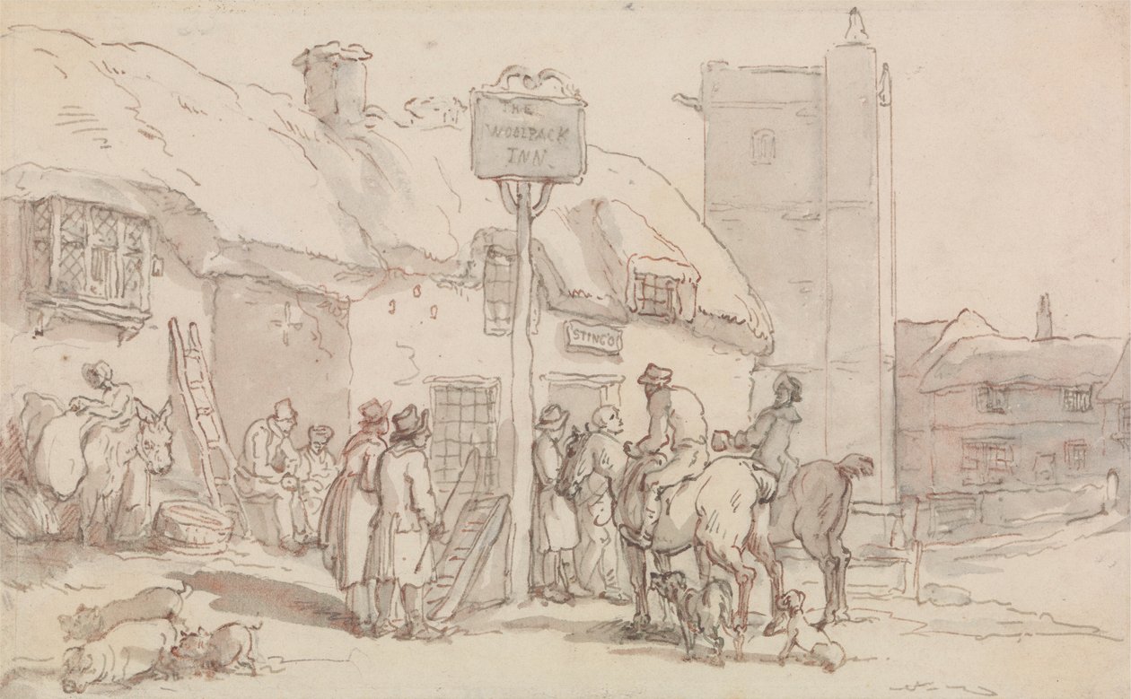 Das Woolpack Inn von Thomas Rowlandson