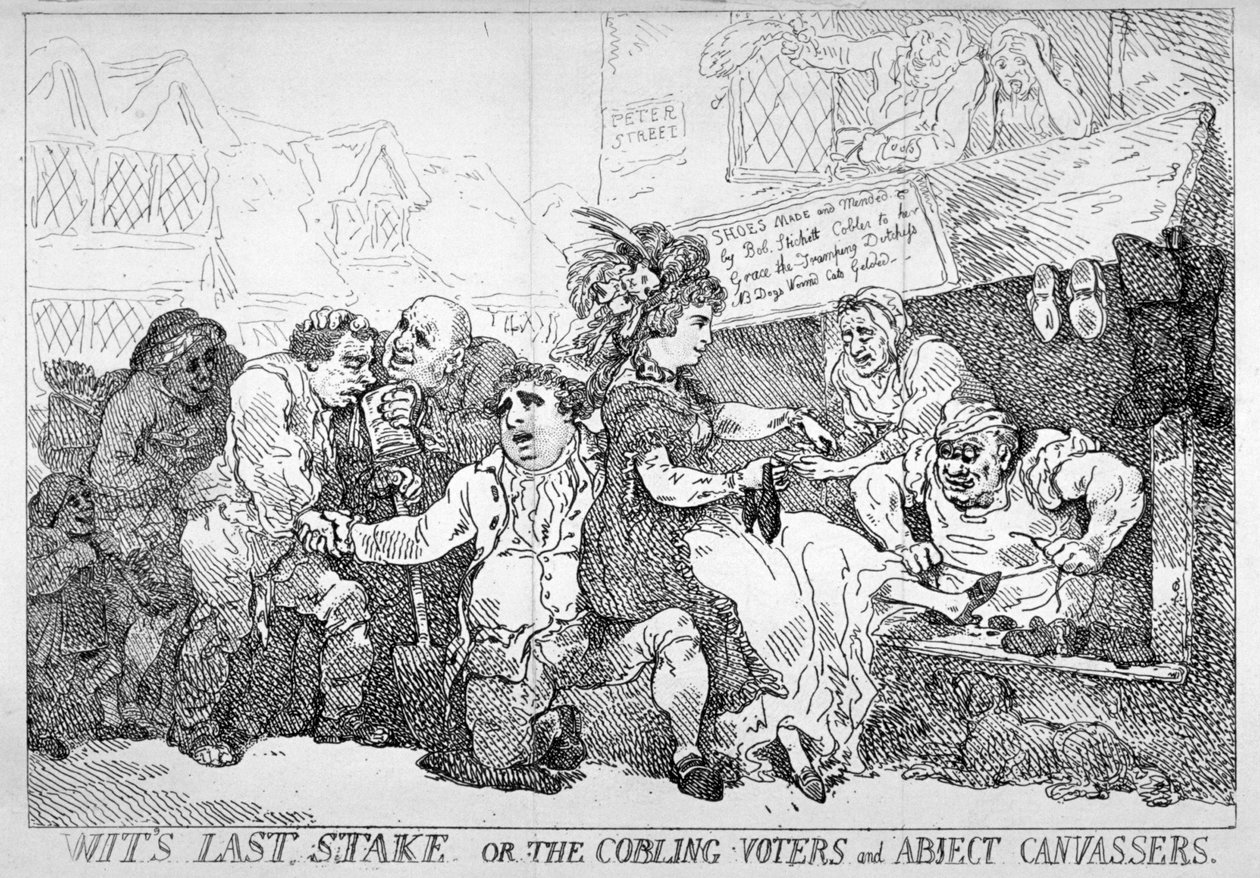Wits letzter Einsatz von Thomas Rowlandson