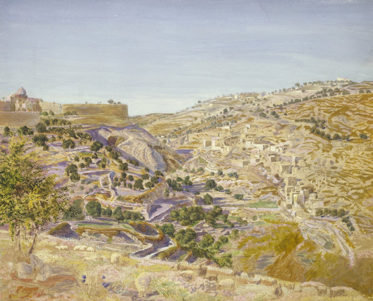 Ansicht von Jerusalem, 1854 von Thomas Seddon