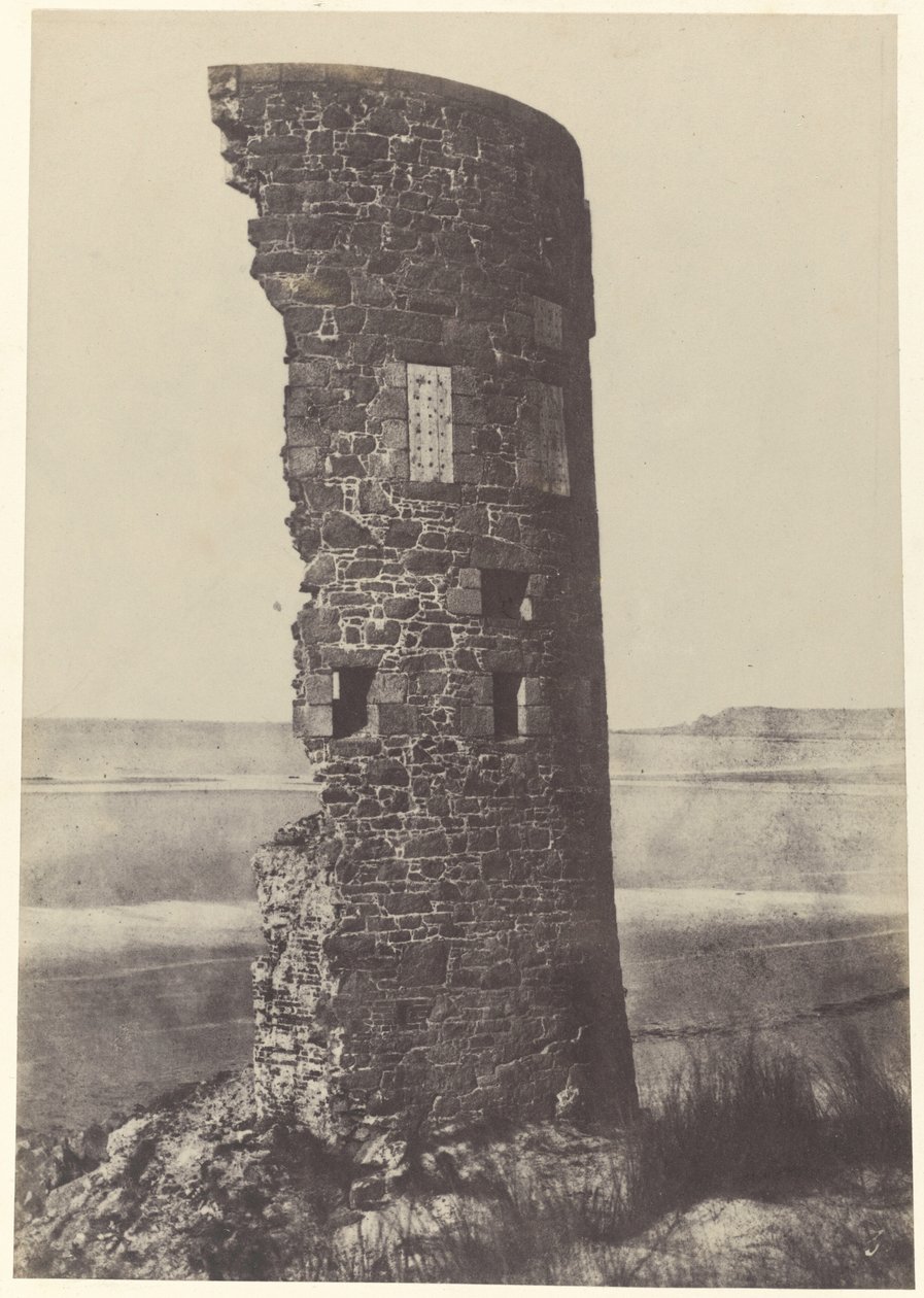 Turm vom Blitz getroffen, Saint-Ouen-Bucht, 1854 von Thomas Sutton