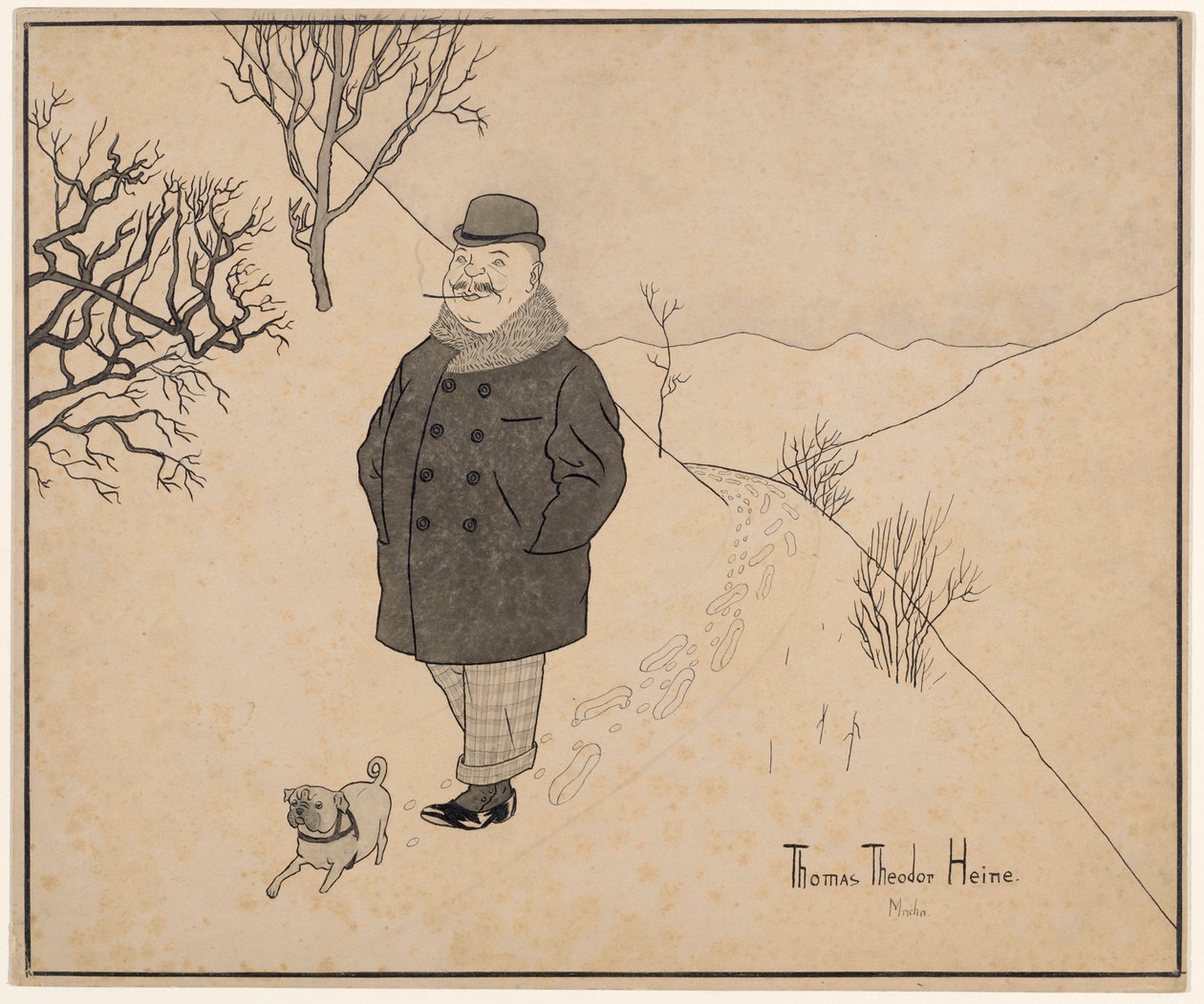 Winterspaziergang von Thomas Theodor Heine