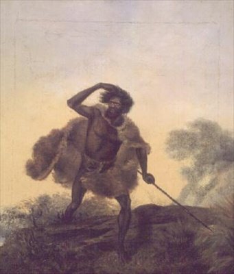 Aborigine mit Speer von Thomas Tyrwhitt Balcombe