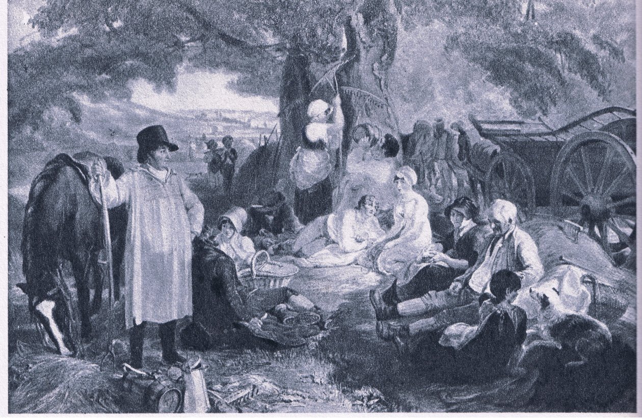 Heuarbeiter beim Abendessen von Thomas Uwins