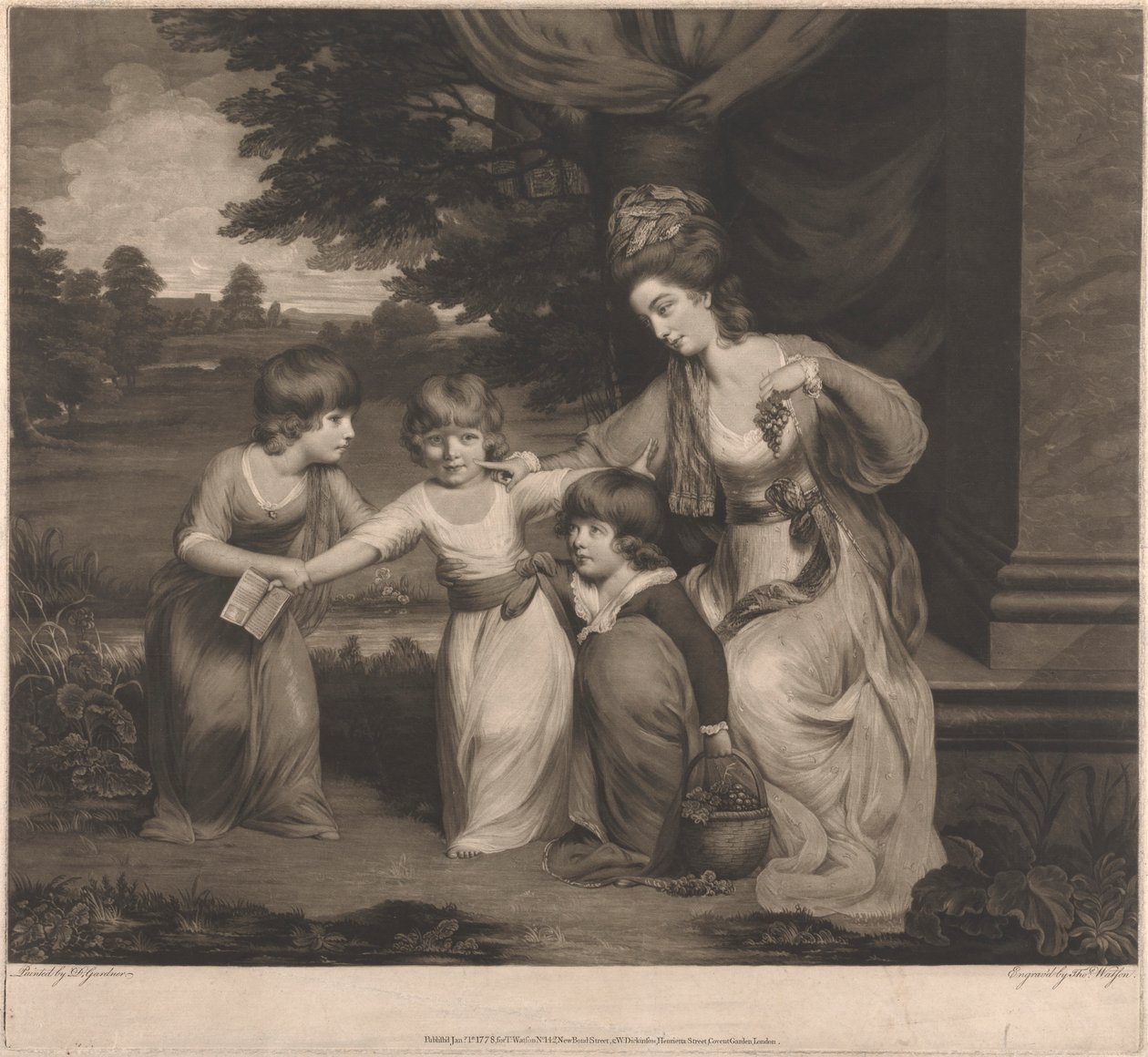 Lady Rushout und ihre Kinder von Thomas Watson