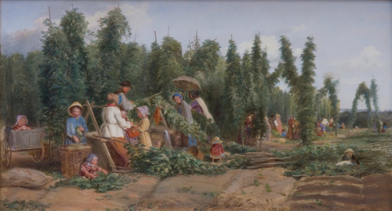 Hopfengarten, 1858 von Thomas Webster