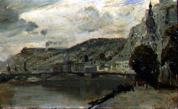 Die Brücke bei Dinant von Thomas William Roberts