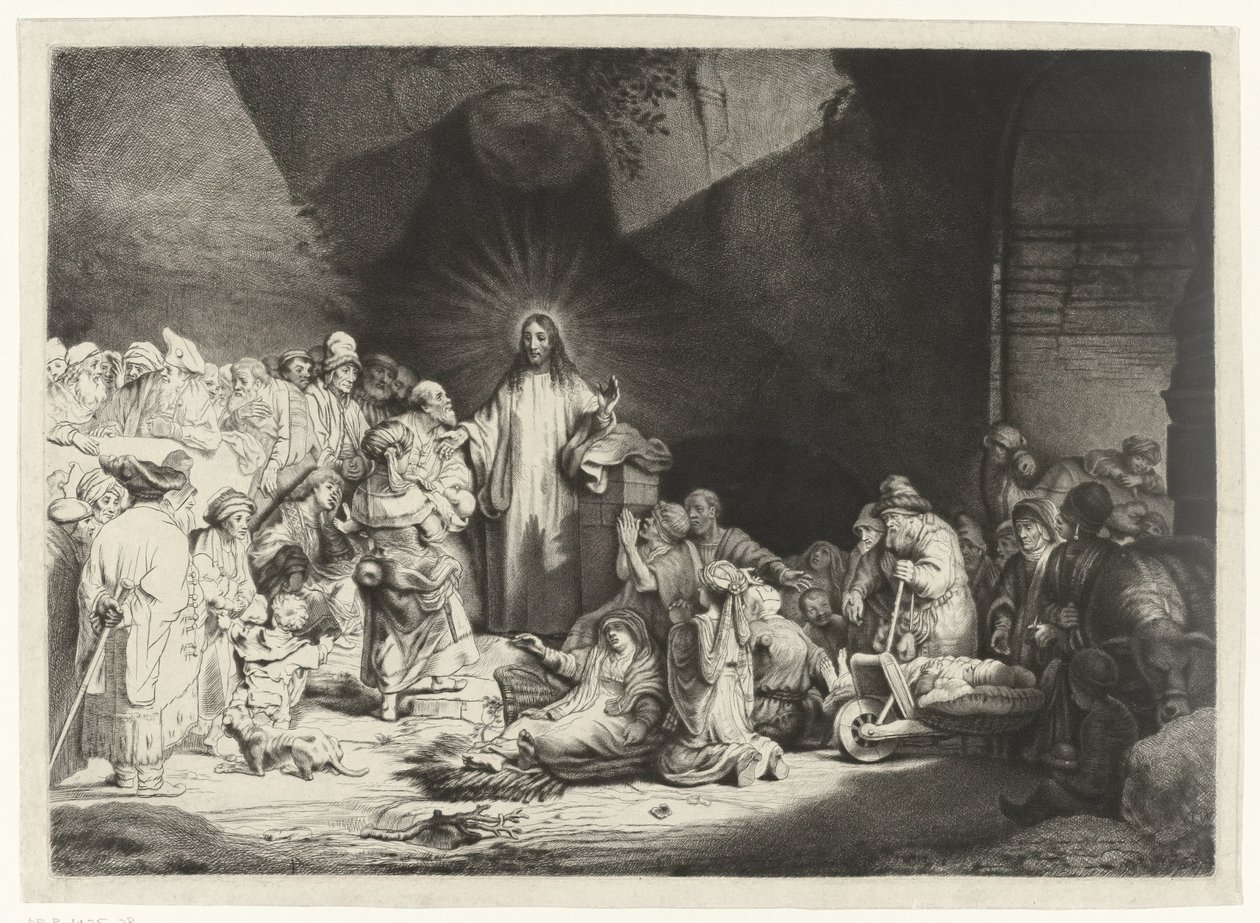 Predigender Christus (Die Hundertguldenblatt) von Thomas Worlidge