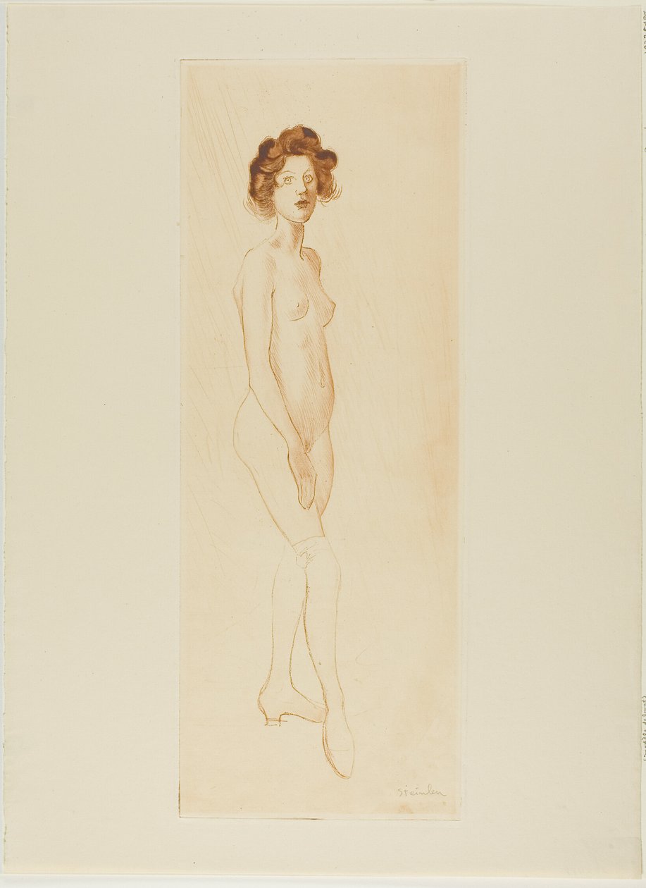 Stehendes Modell von Théophile Alexandre Pierre Steinlen