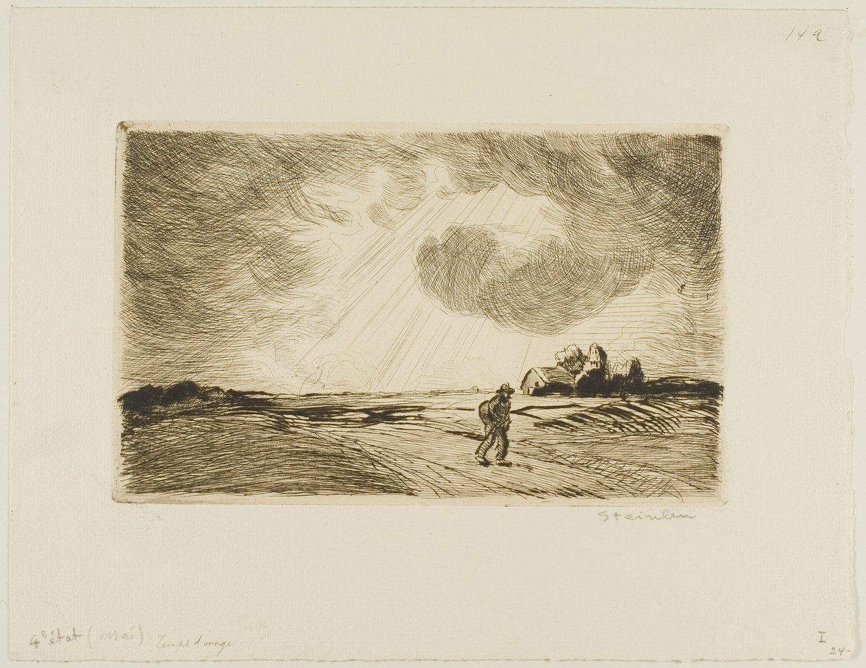 Stürmisches Wetter von Théophile Alexandre Pierre Steinlen