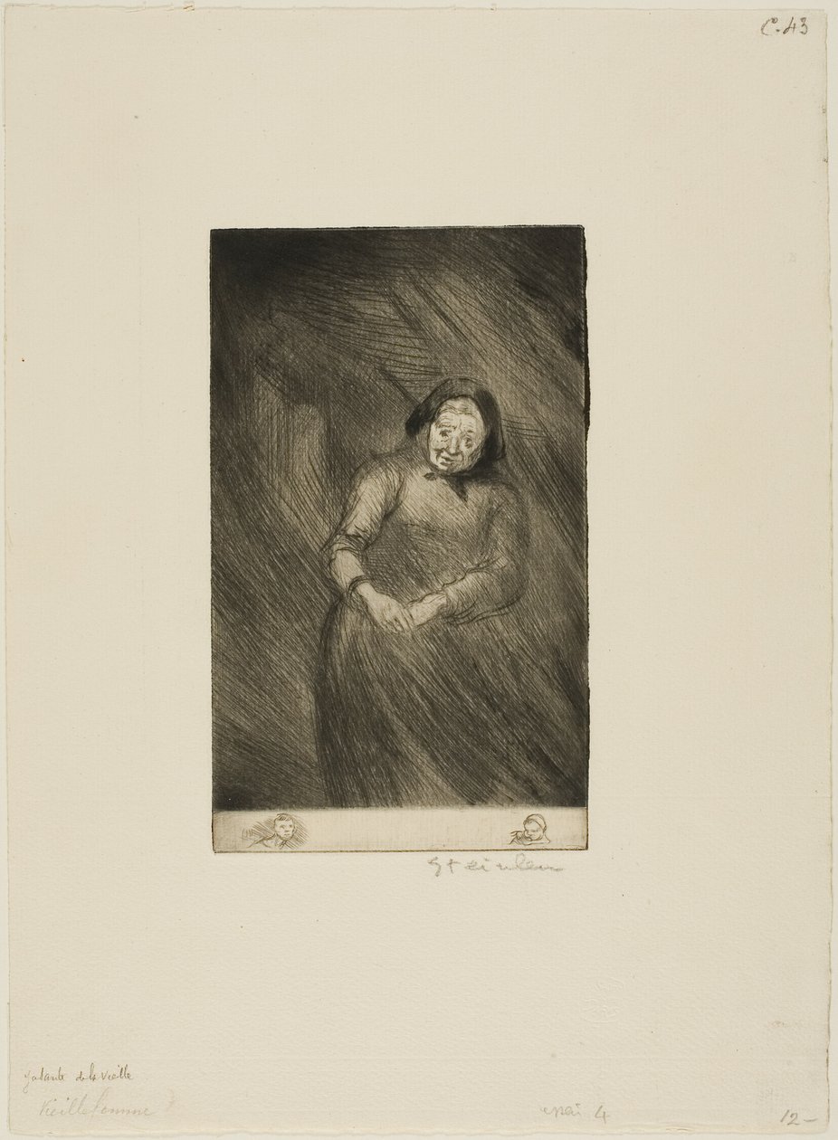 Der alte Schwätzer von Théophile Alexandre Pierre Steinlen