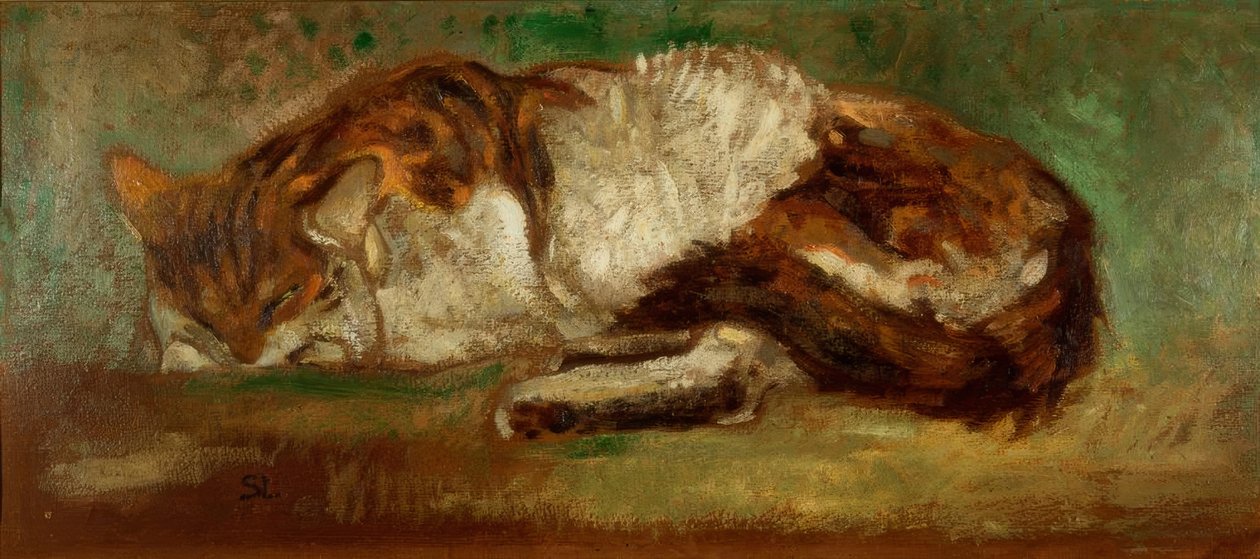 Th. A. Steinlen, Schlafende Katze von Théophile Alexandre Steinlen