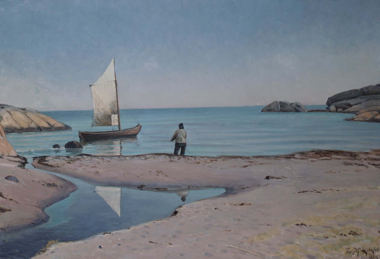 Strandabschnitt bei Ula von Thorolf Holmboe
