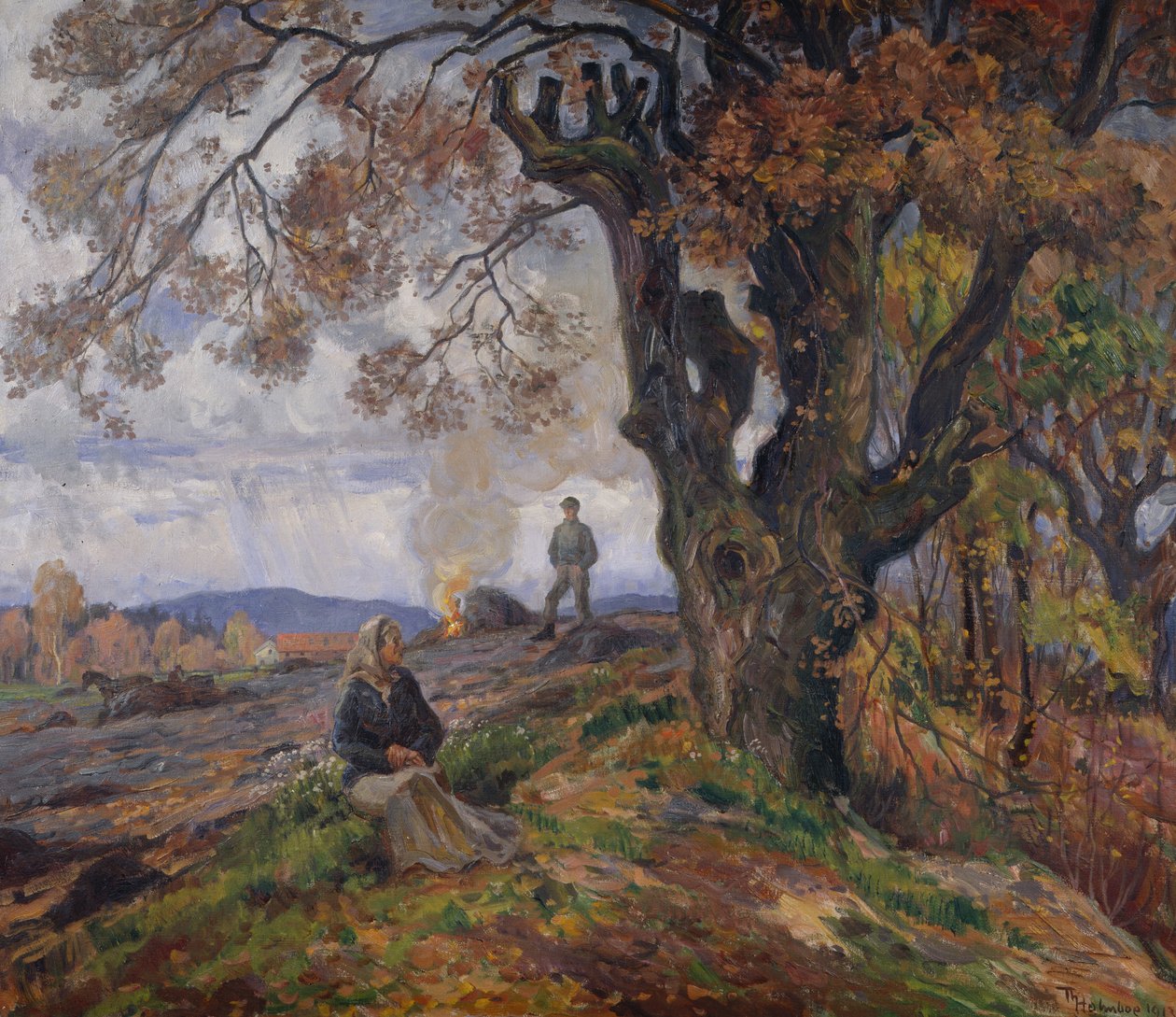 Gartenabfallverbrennung von Thorolf Holmboe