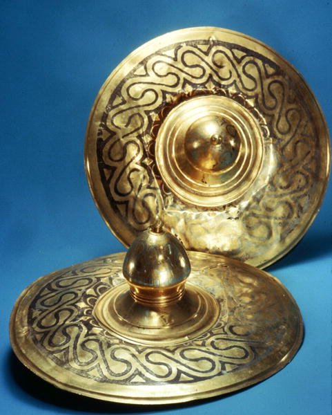 Deckel (Gold mit Silber eingelegt) von Thracian