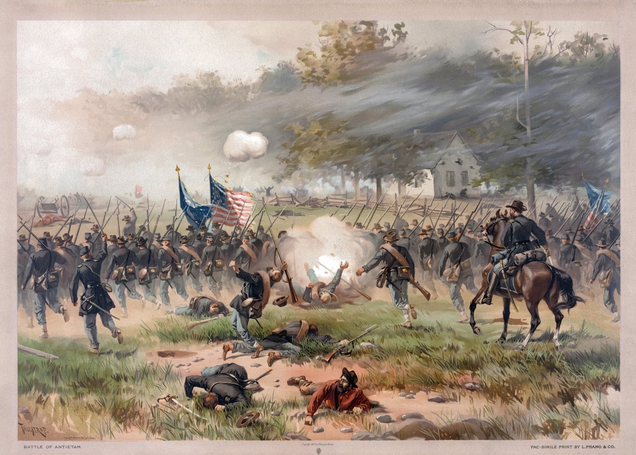 Schlacht von Antietam, veröffentlicht 1887 von Thure de Thulstrup