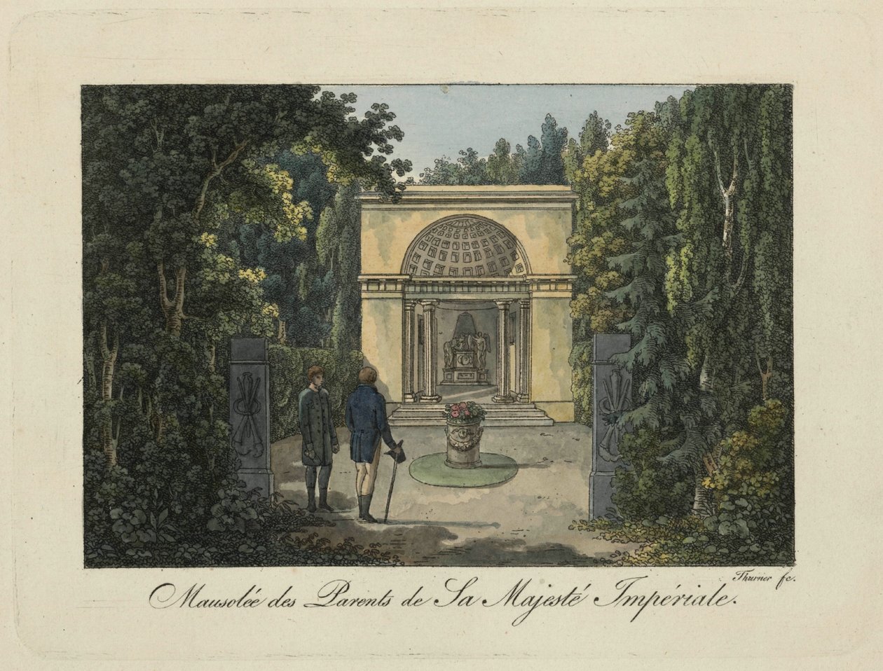 Denkmal für die Eltern im Pavlovsk Park, 1810er Jahre von Thurner