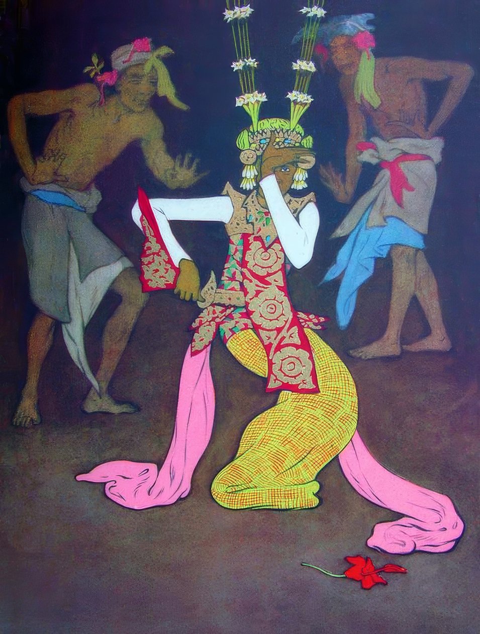 Klassische balinesische Tänzer von Thyra Kleen