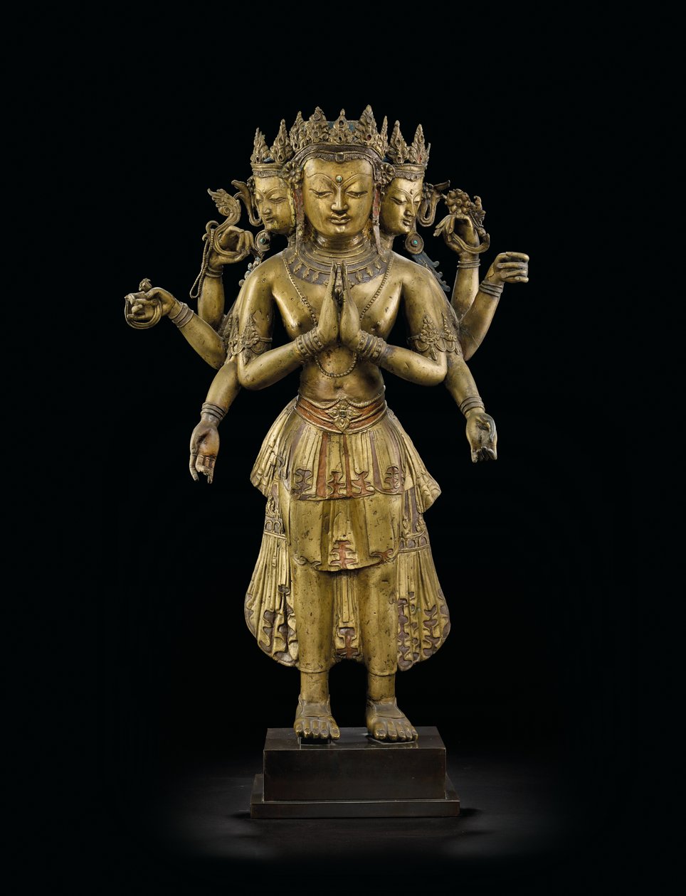 Ekadashalokeshvara-Statue von Tibetan School