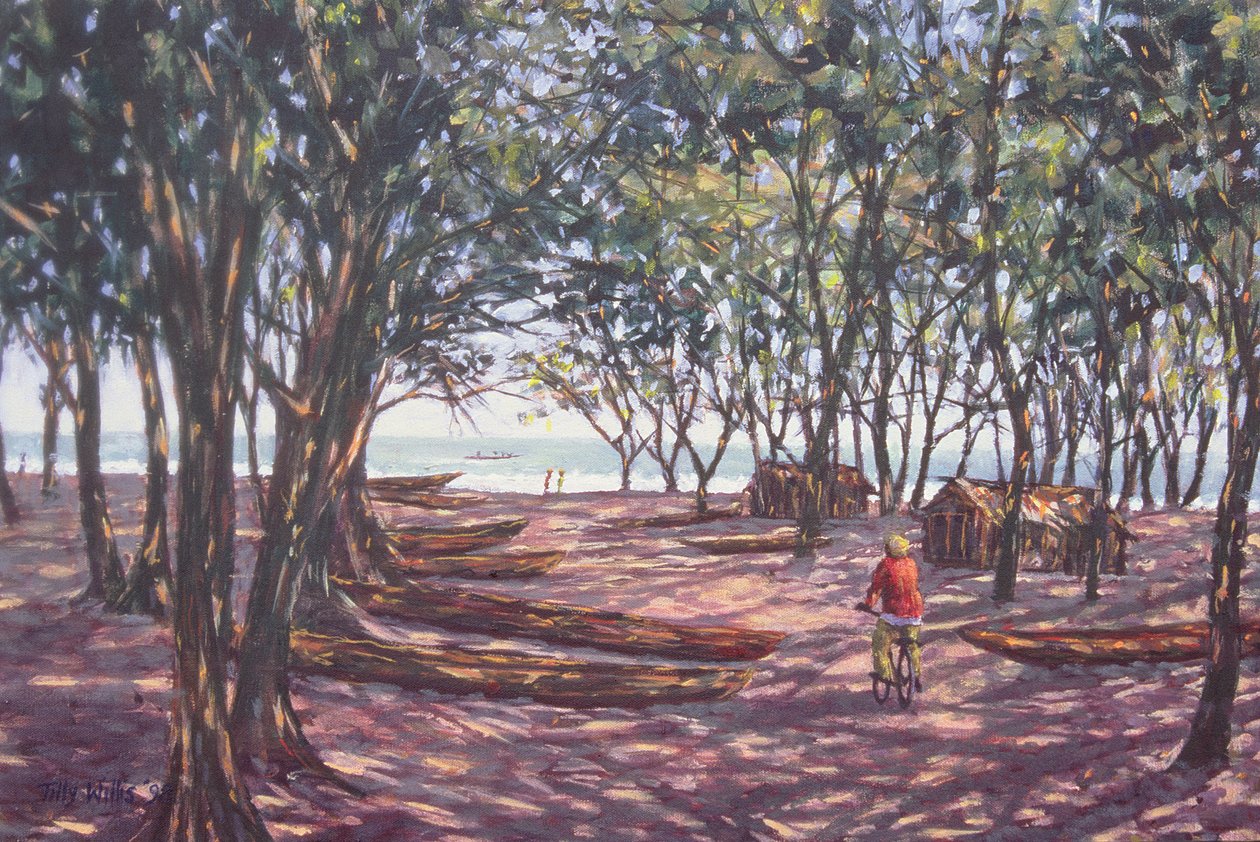 Bootswerft, Kafountine, 1998 von Tilly Willis