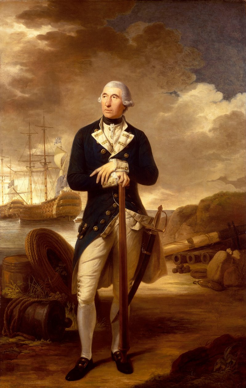 Konteradmiral Richard Kempenfelt (1718-1782) von Tilly Kettle