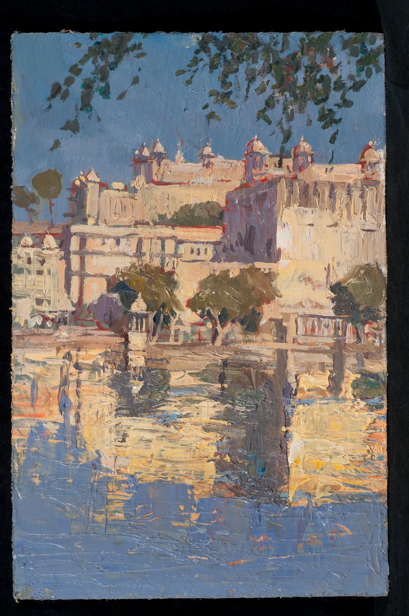 Reflexionen des Stadtpalastes von Udaipur von Tim Scott Bolton