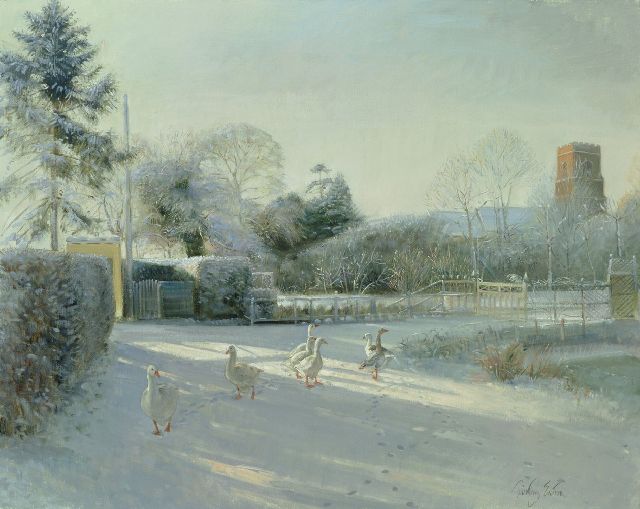 Kirchengrenze, Bedfield von Timothy Easton