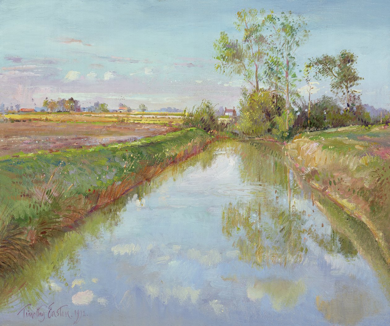 Der Fischteich, Herbst von Timothy Easton