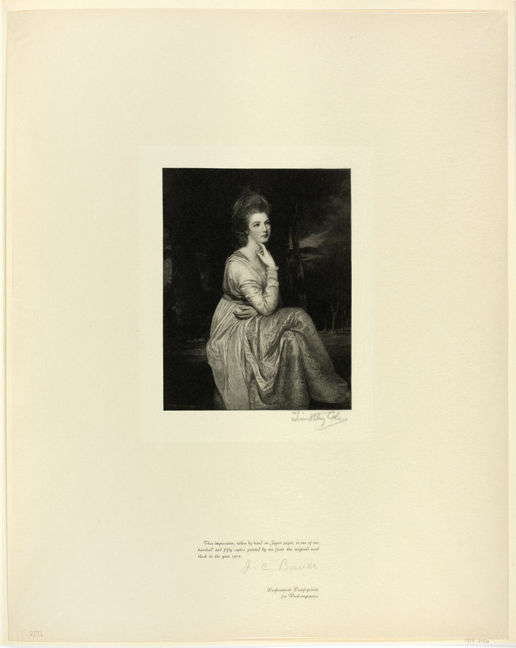 Lady Derby, aus Old English Masters von Timothy Cole