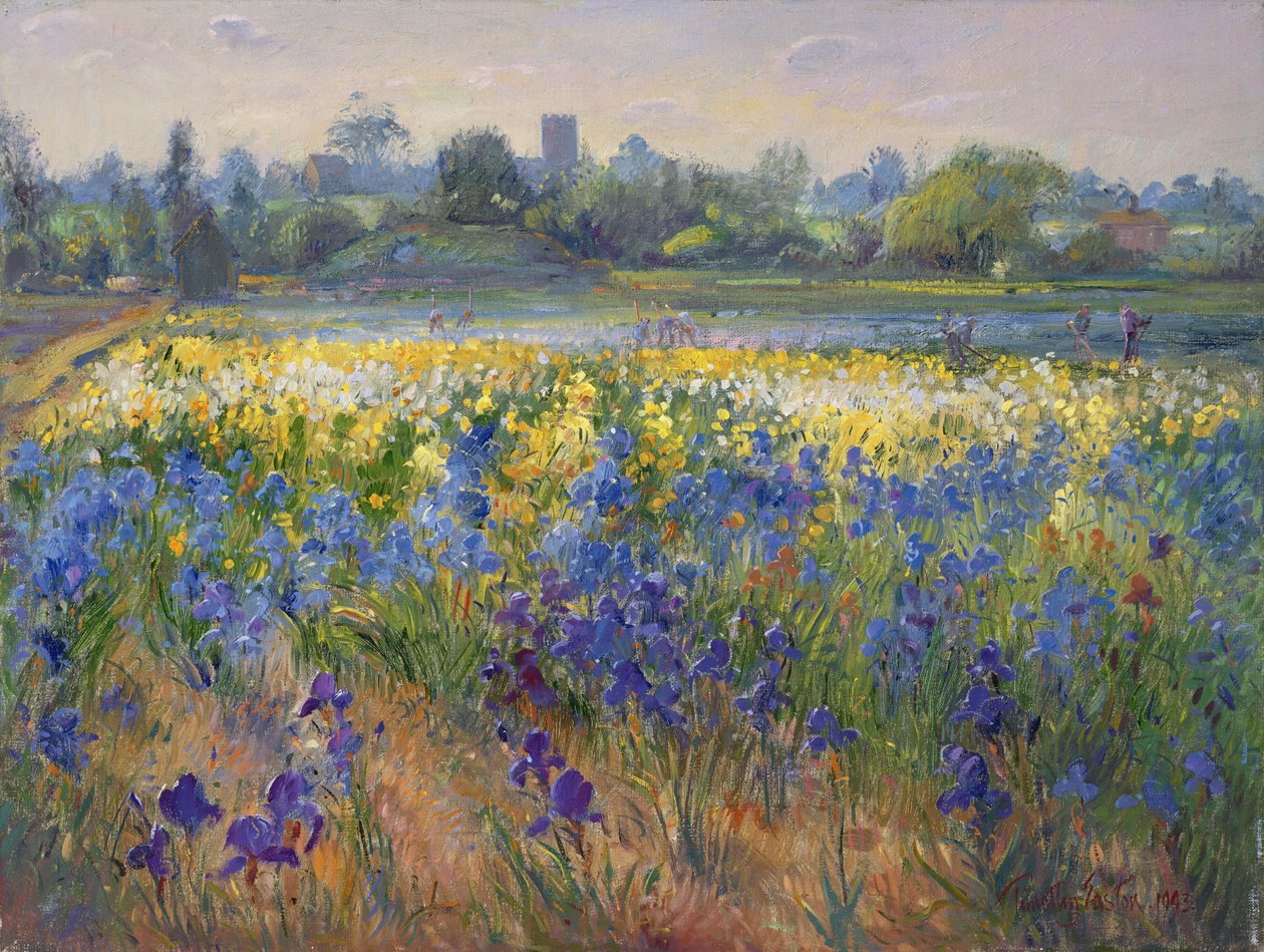 Blauer Dunst in Burgate, 1993 von Timothy Easton