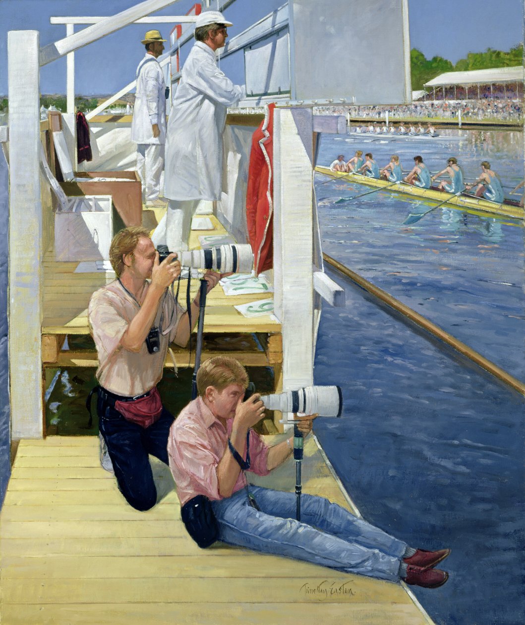 Vorbeigehen an der Anzeigetafel, Henley von Timothy Easton