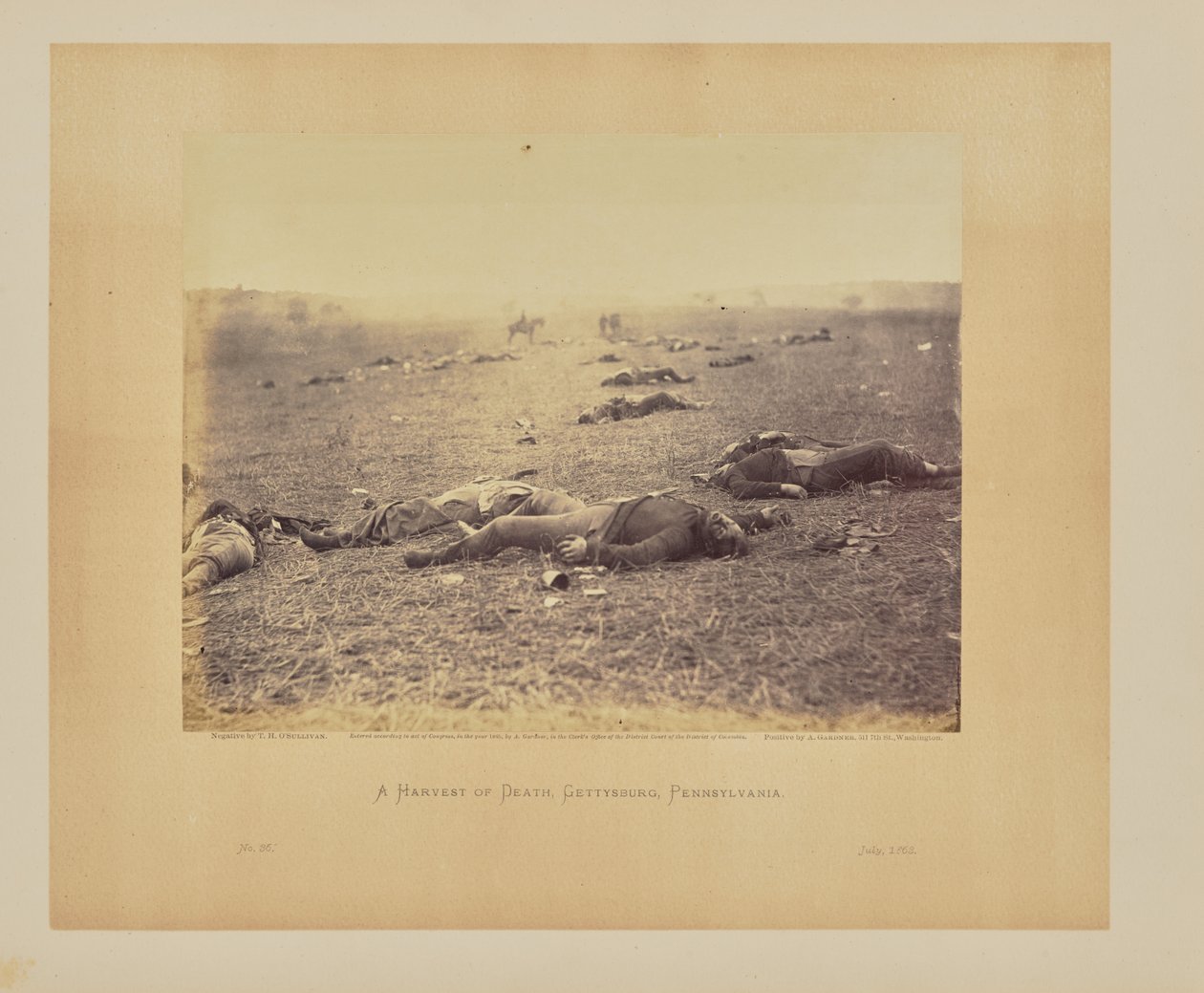 Eine Ernte des Todes, Gettysburg, Pennsylvania von Timothy H. OSullivan