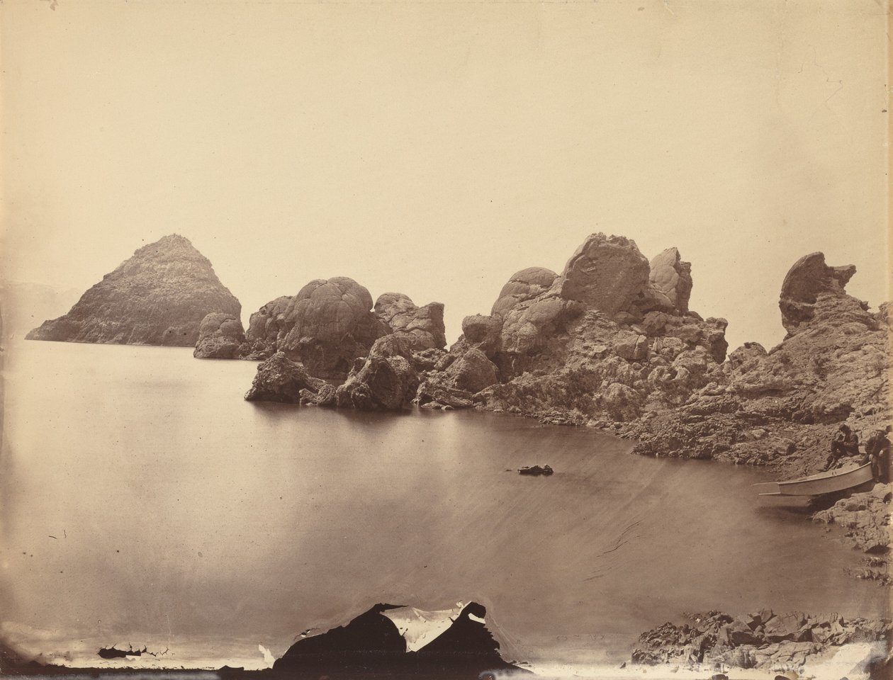 Tufa-Kuppeln, Pyramid Lake, Nevada, 1867 (Foto) von Timothy O